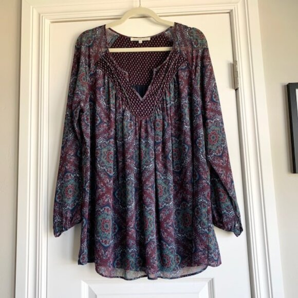Boho Blouse Size 1X - Picture 1 of 7